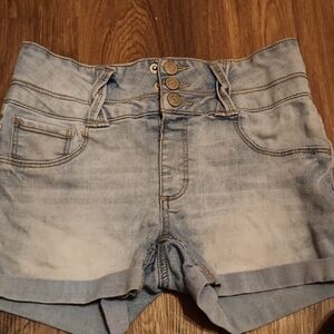 SO Blue Jean Shorts with Cuffed Hem